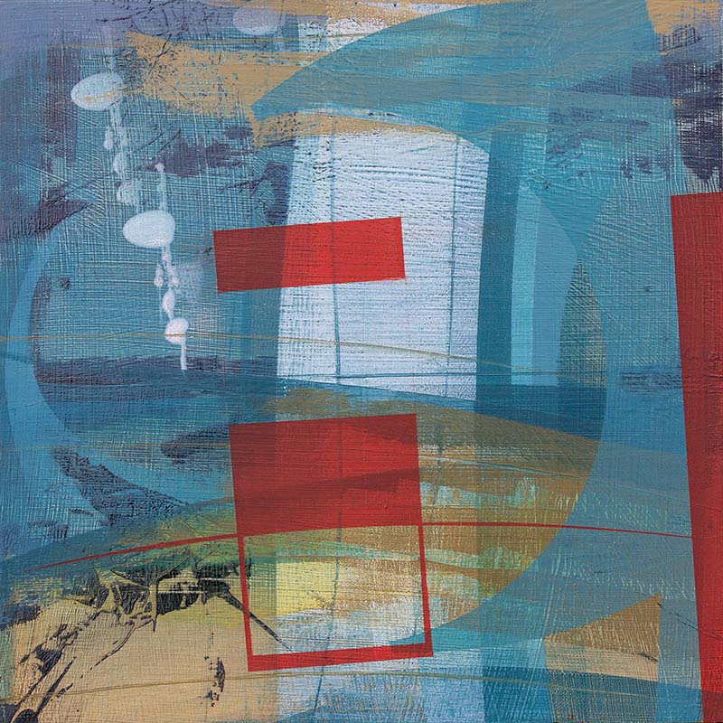 Godrevy Light 01 oil painting on board by Ian Harrold, Porthminster Gallery