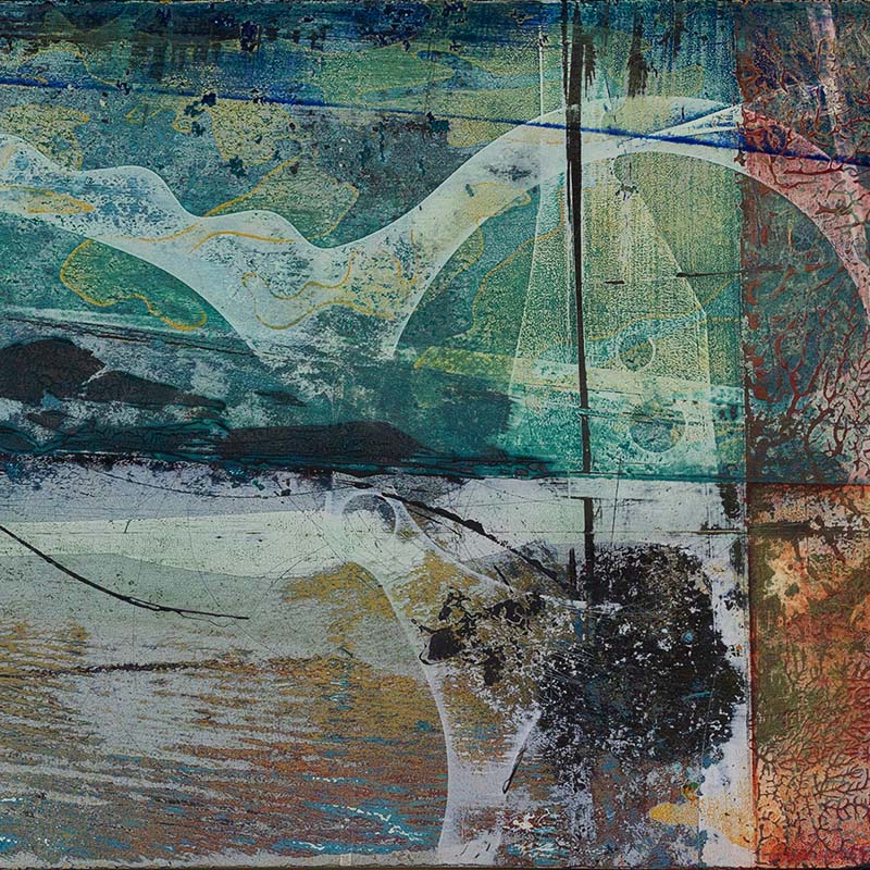 Ian Harrold, oil painting, Kayak, a series of oil paintings available from the Porthminster Gallery, St Ives, Cornwall