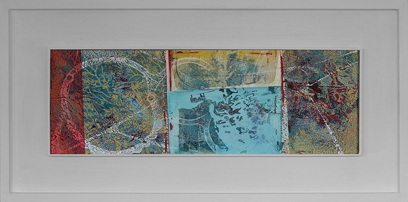Kayak #03 oil on board by Ian harrold, for sale at Porthminster Gallery, St Ives, Cornwall
