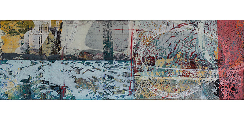 Kayak05 oil painting on board by Ian Harrold, for sale at Porthminster Gallery, St Ives, Cornwall