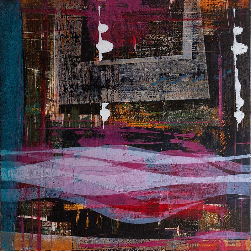 Sailing to Byzantium 01 oil painting on board by Ian Harrold, available from The Wash House Press, North Cornwall