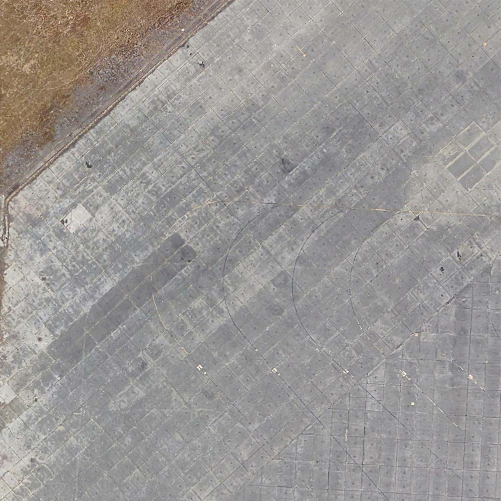 Detail of aerial view of an air base. Source inspiration for Take Flight