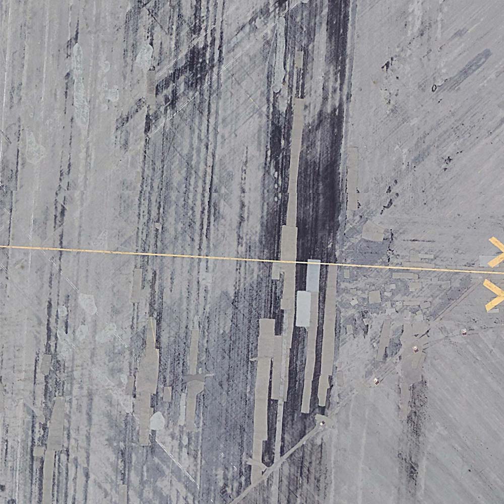 Detail of aerial view of an air base. Source inspiration for Take Flight