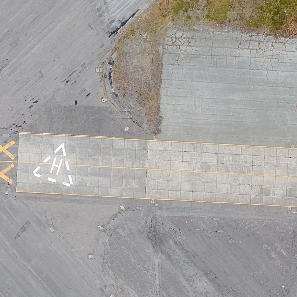 Detail of aeriel view of an air base. Source inspiration for Take Flight