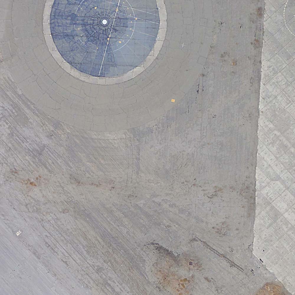 Detail of aerial view of an air base. Source inspiration for Take Flight