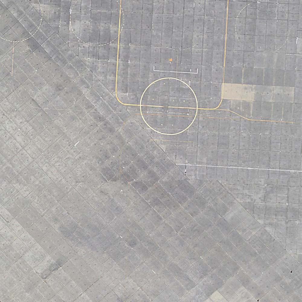 Detail of aerial view of an air base. Source inspiration for Take Flight