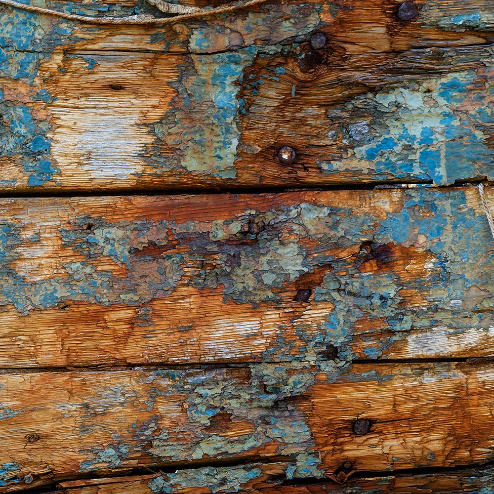 Camaret-sur_mer | The side of a rotting hulk of a fishing boat