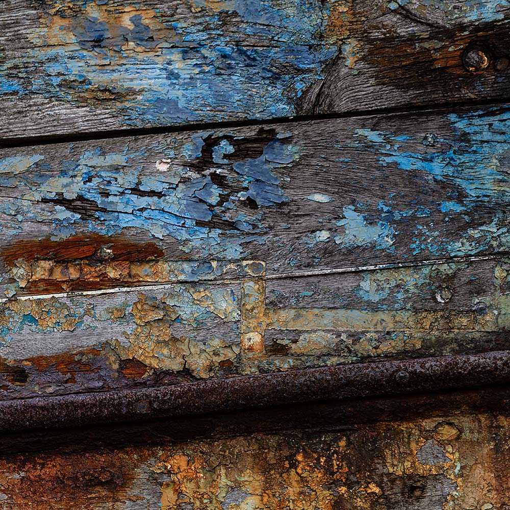 Camaret-sur_mer | The side of a rotting hulk of a fishing boat