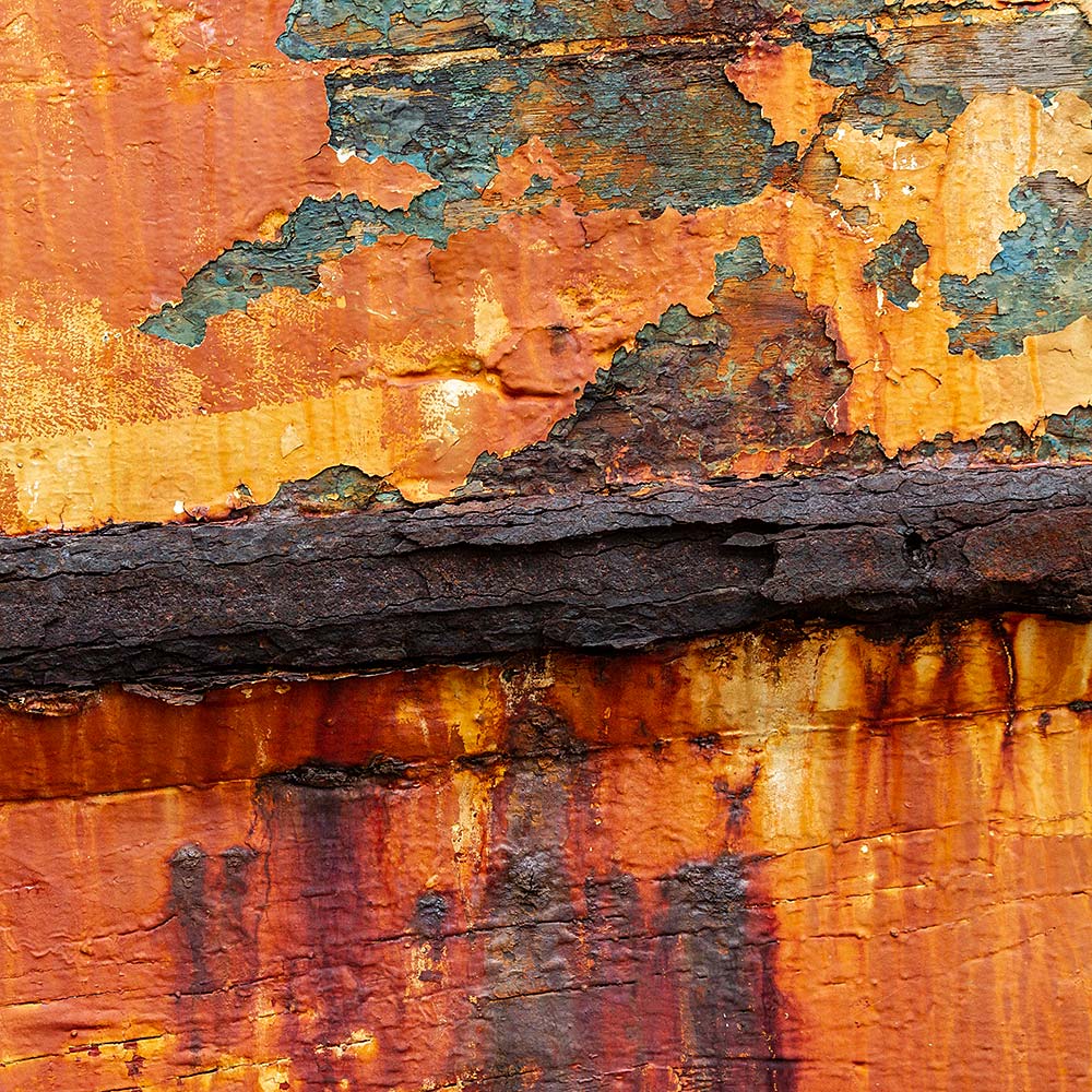 Camaret-sur_mer | The side of a rotting hulk of a fishing boat