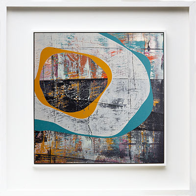 Earth Rise #02 oil on board by Ian harrold at the Porthminster gallery
