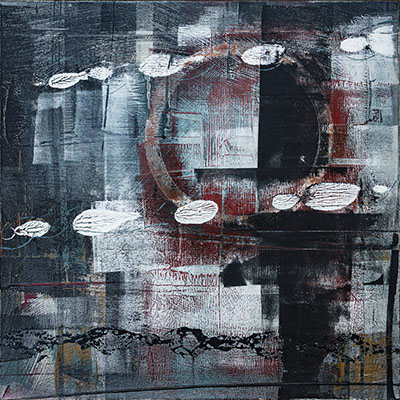 Festival03 oil painting on board by Ian Harrold, sold at Porthminster Gallery, St Ives, Cornwall