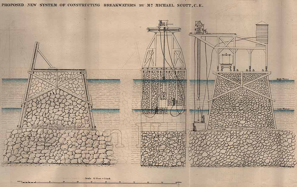 Patented design for wooden piers by Michael Scott