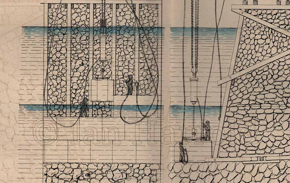 Patented design for wooden piers by Michael Scott