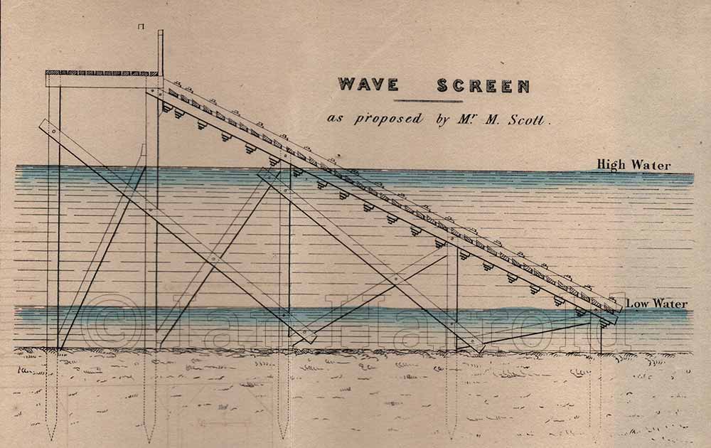 Patented design for wooden piers by Michael Scott