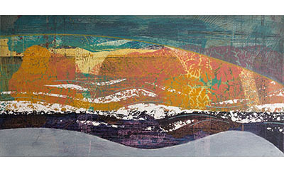 Totem07 oil painting on board by Ian Harrold